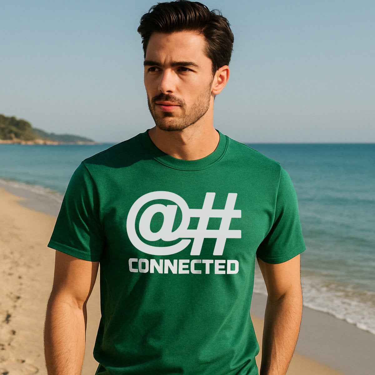 Tee-shirt unisexe vert 100% coton bio