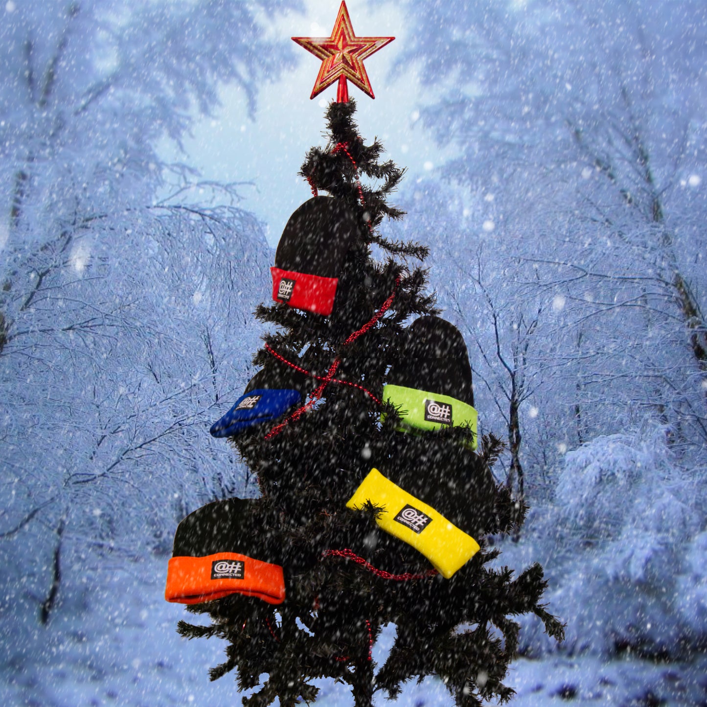 Bonnet recyclé jaune & noir