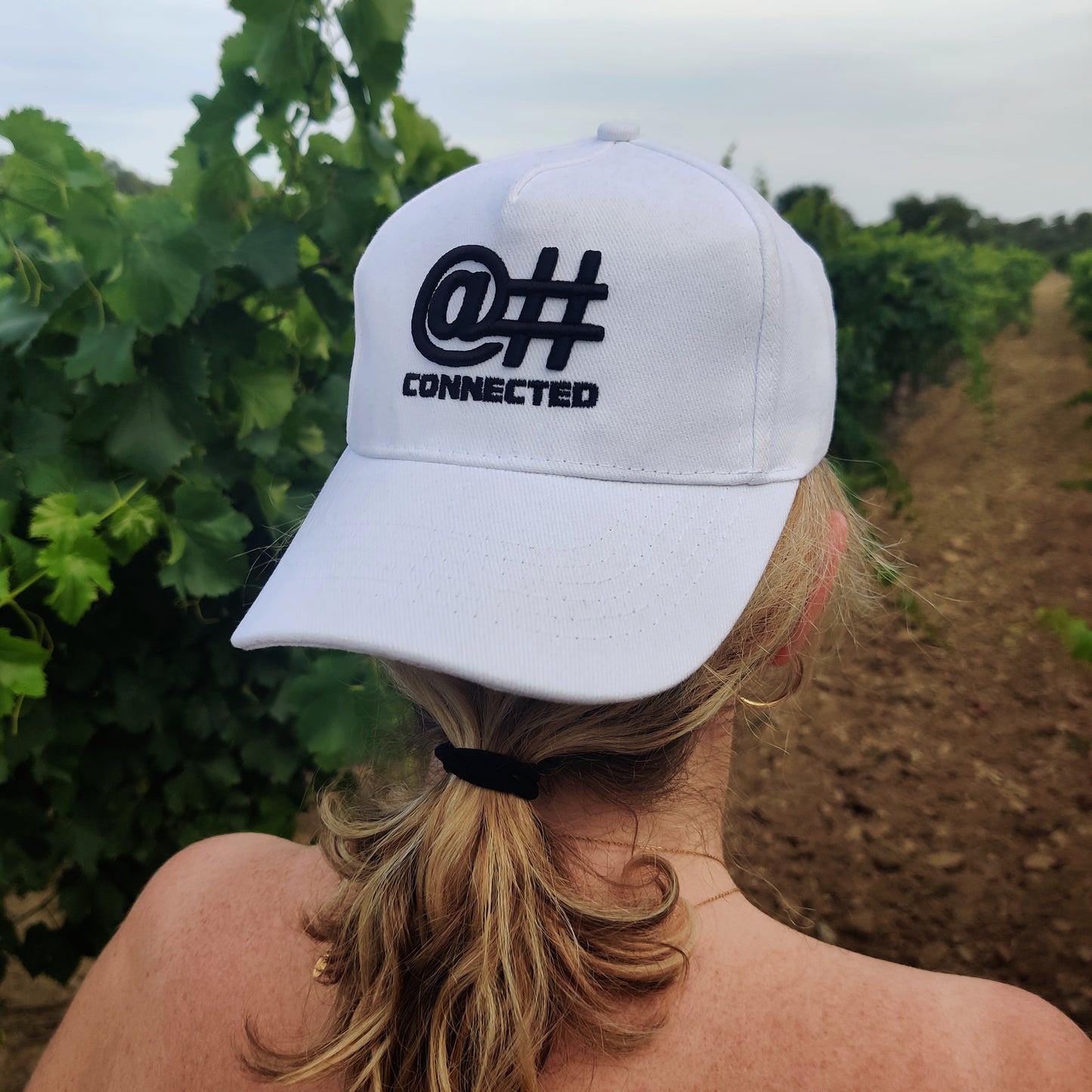Casquette blanche 100% coton bio