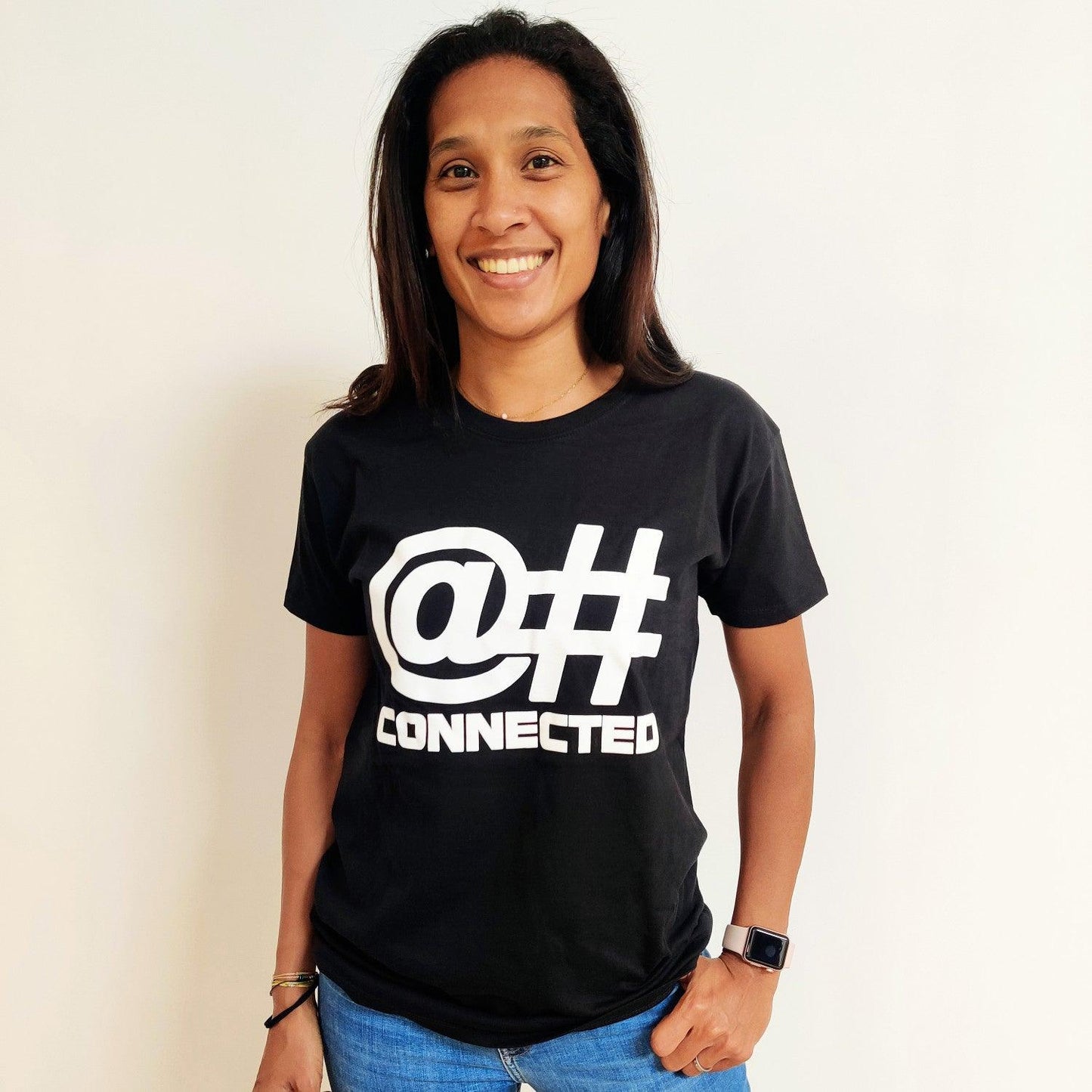 Tee-shirt unisexe noir CONNECTED 100% coton biologique & vegan - CONNECTED Streetwear