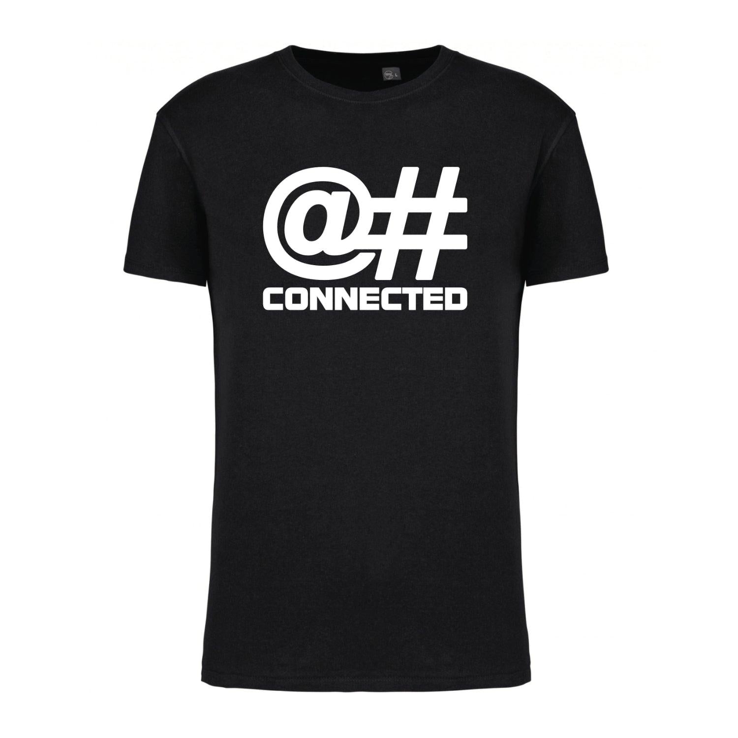 Tee-shirt unisexe noir CONNECTED 100% coton biologique & vegan - CONNECTED Streetwear