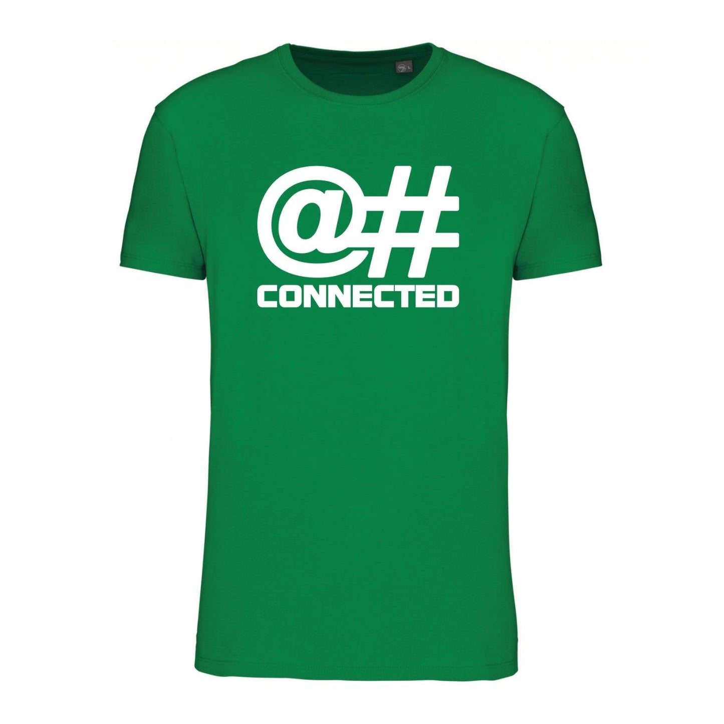 Tee-shirt unisexe vert CONNECTED 100% coton biologique & vegan - CONNECTED Streetwear